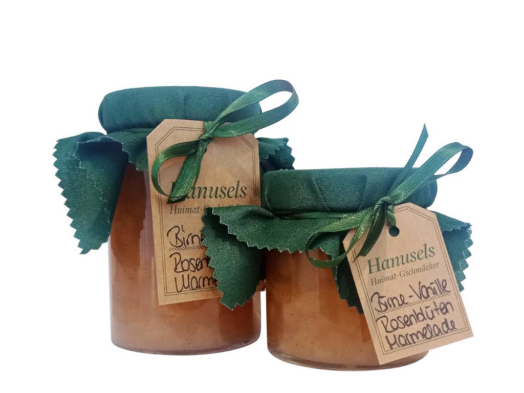 NEU: Birne-Vanille-Rosenblüten-Marmelade